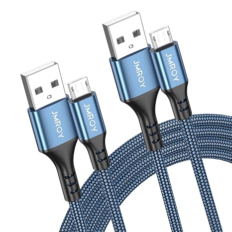 Micro USB Cable 2M 2PACK Android Charger Cable Fast Charging Cable Nylon Micro USB Charger cable Samsung Galaxy S7 Edge S6 S5 J7 J5 J6 J3 Note A6 A10,Sony,LG,Kindle,Xbox,PS4,Tablets,Nexus,Sony