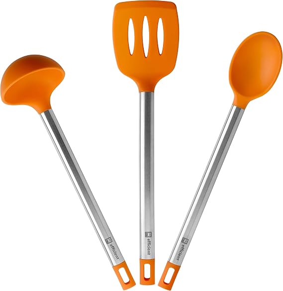 BRA Efficient | Set of 3 kitchen utensils 36.5 cm, Stainless steel