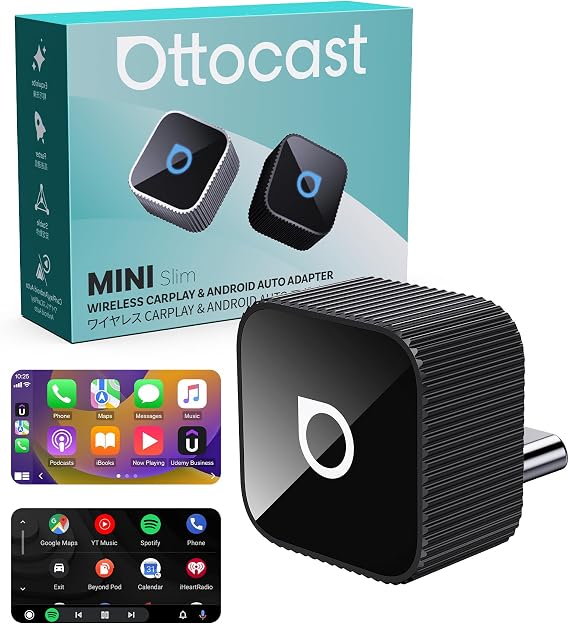 Ottocast Mini Cube 3.0 2026 Wireless CarPlay & Android Auto Adapter Dongle