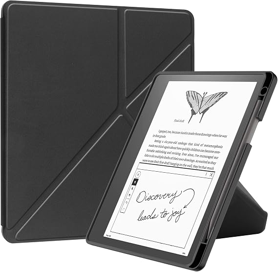 FTRONGRT Case for Kindle Scribe 10.2 2024, Ultra Slim Lightweight, Stand Cover Case, Premium Quality PU Leather Case Cover for Kindle Scribe 10.2 2024 Tablet - Black
