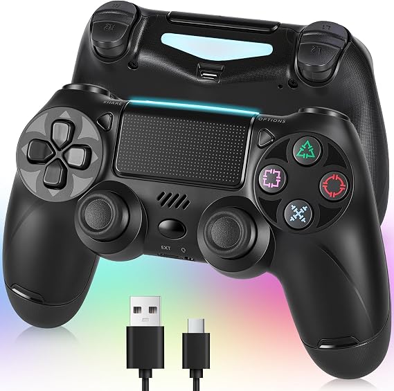 ps4コントローラー2026年革新版・アップデートps4 コントローラー pc Turbo連射機能 6軸ジャイロセンサー 二重振動 高精密ボタン