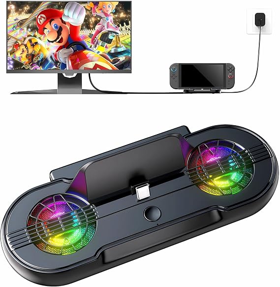 Switch 2 Dock for Nintendo Switch 2, 4K HDMI, RGB Lighting & One-Touch Mode