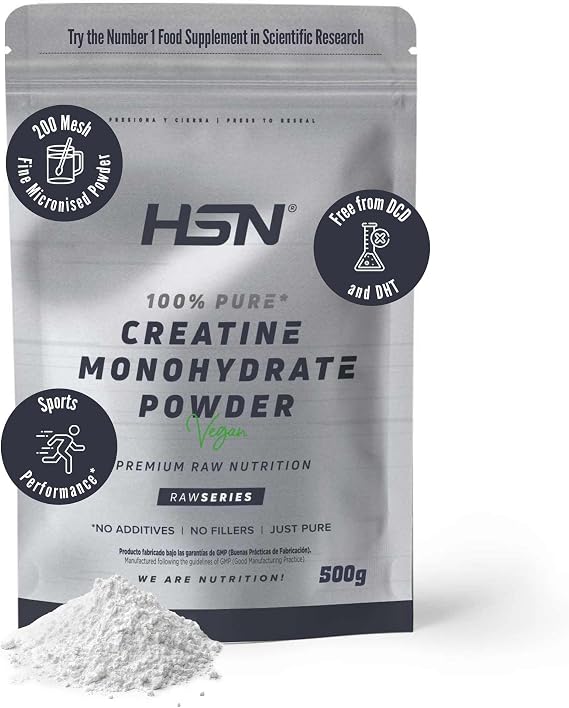 HSN Creatine Monohydrate Powder (200 mesh) Unflavored 500 g