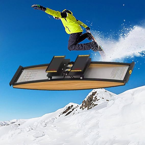 Ski Training Machine, Indoor Ski Cross Trainer Machine, Stair Steppers, 150kg/330lb Load, With Walking Stick and Floor Mat, For Surfing, Skiing, Hockey Training