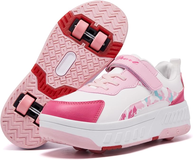 Shoes with Wheels for Boys Girls Kids Roller Skates