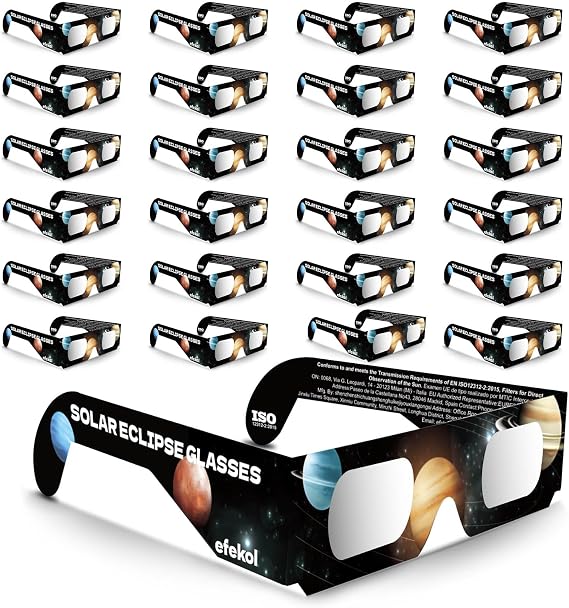 efekol Gafas Eclipse Solar Homologadas - Certificación CE y EN ISO 12312-2