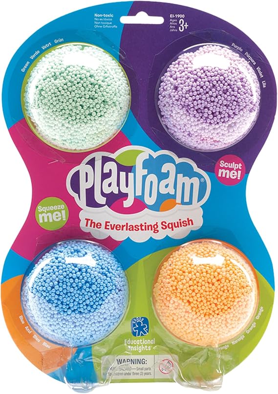 Learning Resources Playfoam Original Starter 4-Pack, Ages 3+, Play Foam