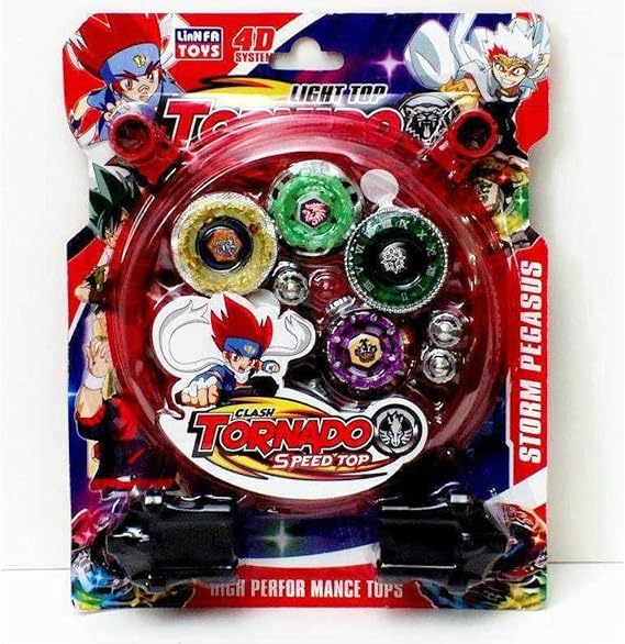 Beyblade 4-Piece Metal Set with Arena and 2 with Lights