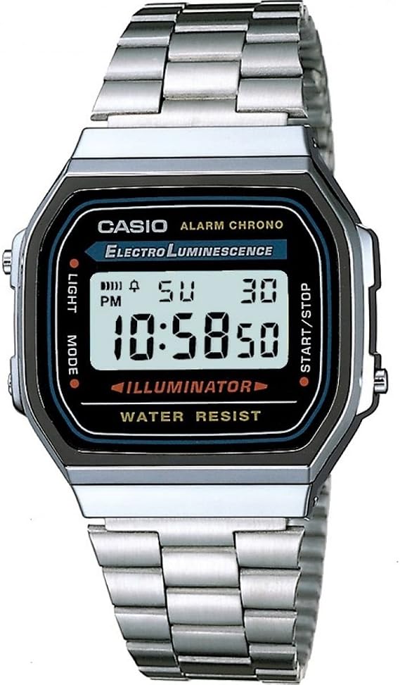 Casio A168WA-1WDF Kol Saati, Retro, Digital, Gri, Unisex