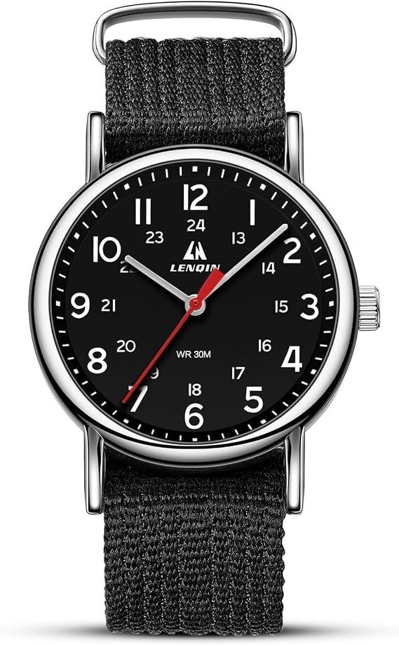 LN LENQIN Men's Watches Waterproof Military Watch for Men with Comfortable Straps Casual Sports Watch