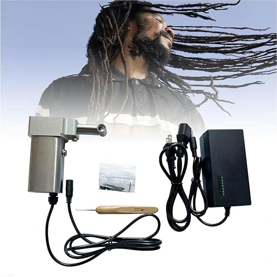 Dreadlocks Braiding Machine, Manual Electric Braid Weaver with Hook, Crochet Hook Wrap Braider for DIY Own Braid Weave Hair Extensions