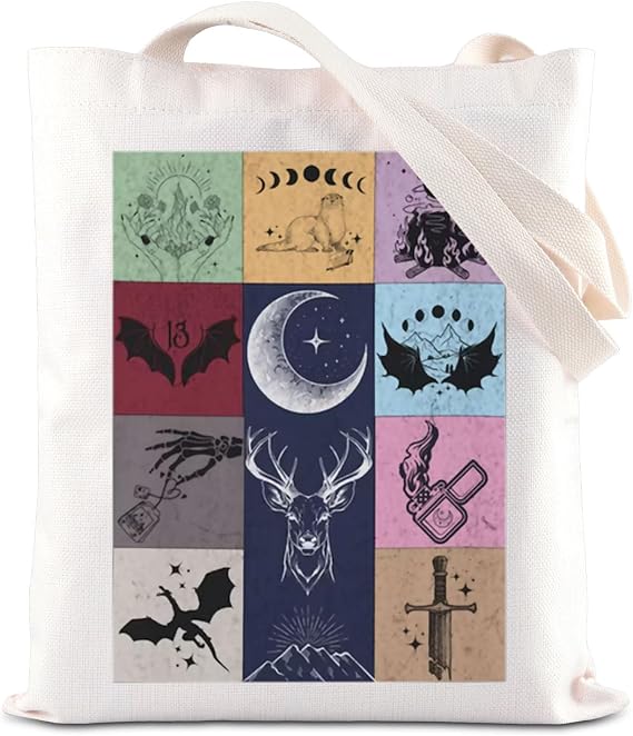 ACOTAR Inspired Wing Leader TOG Merch Basgiath War College Tote Bag Dragonrider Fantasy Bookish Gift