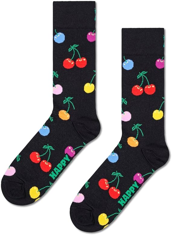 Happy Socks, Crew Socks, Optical Illusion Patterns Socks for Men and Women