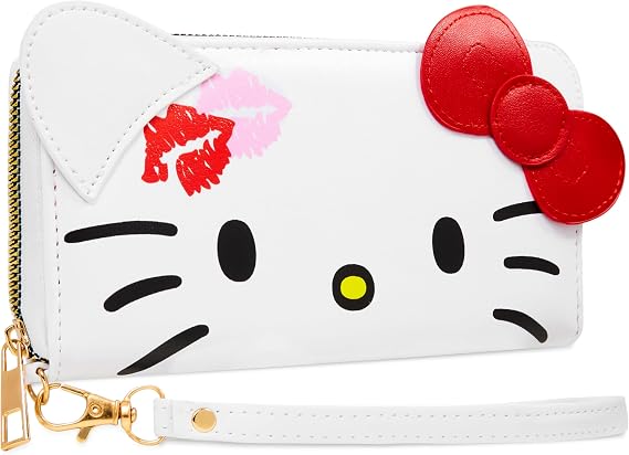 Hello Kitty Purse Women Teens with Zip Coin Purse Card Slots Kawaii Womens Gifts
