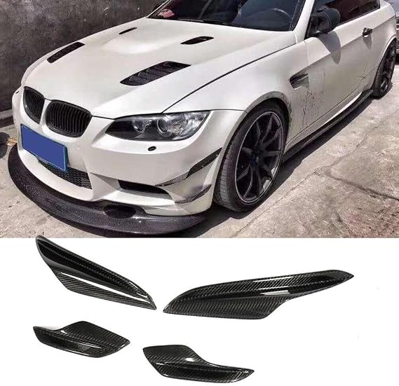 Bmw E90 E92 E93 M3 2005-2012 フロントバンパーフィン スプリッター カナード リップ カーボン 4個