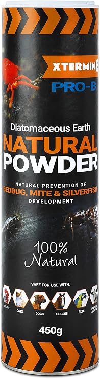 Bedbug - Diatomaceous Earth 100% Natural Powder - Treatment Killer Bed Bugs Exterminator