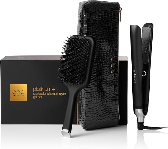 ghd Platinum+ Saç Düzleştirici Çantalı, Taraklı Hediye Seti Siyah