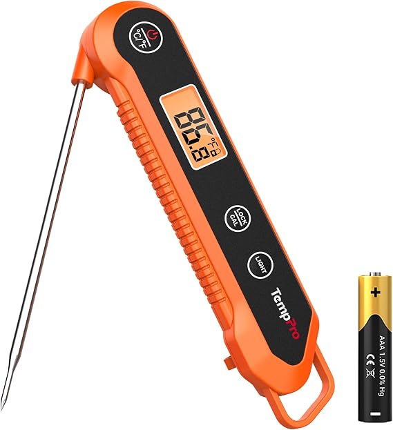 ThermoPro TP03H Su Geçirmez Katlanabilir Hızlı Sonuç Gıda Pişirme Termometresi