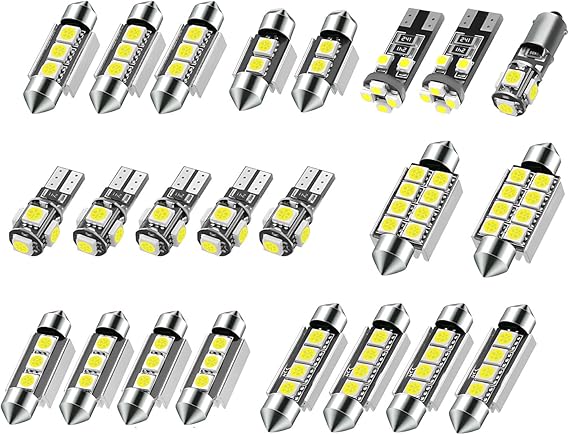 23Pcs T10 Car Led Interior Light Bulbs T10