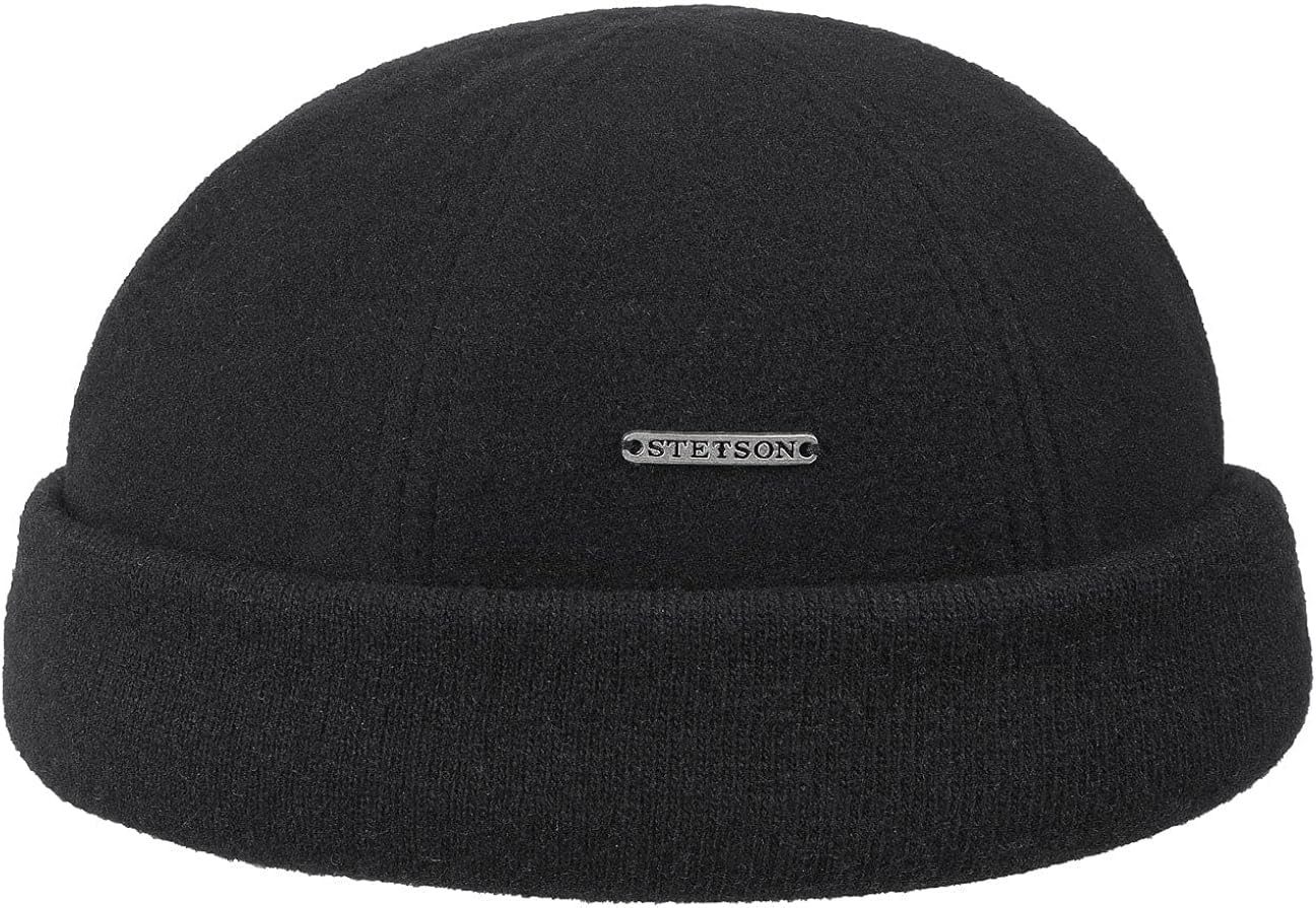 Stetson Sparr Docker Cap - Winter Cap Men's - Docker Cap with Fleece Lining - Wool Cap with Cashmere - FallWinter caps - Men's Cap