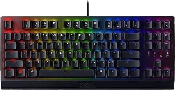 Razer BlackWidow V3 Tenkeyless (Sarı Anahtar) - Kompakt Mekanik Oyun Klavyesi (Sessiz Mekanik Anahtarlar, Kompakt Form Faktörü, Tamamen Programlanabilir Tuşlar) US Düzeni | Siyah