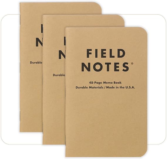 Field Notes Memo Book - Plain (Pack of 3)