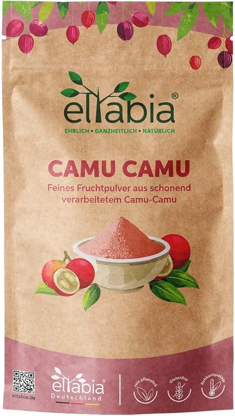 Camu Camu Powder 200 g High Dose with Natural Vitamin C from Brazil 100% No Additives in Raw Food Quality