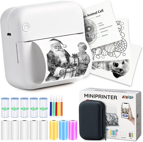 Portable Mini Printer for Phone, HD Quality PrintPod, Gift Set, Bluetooth