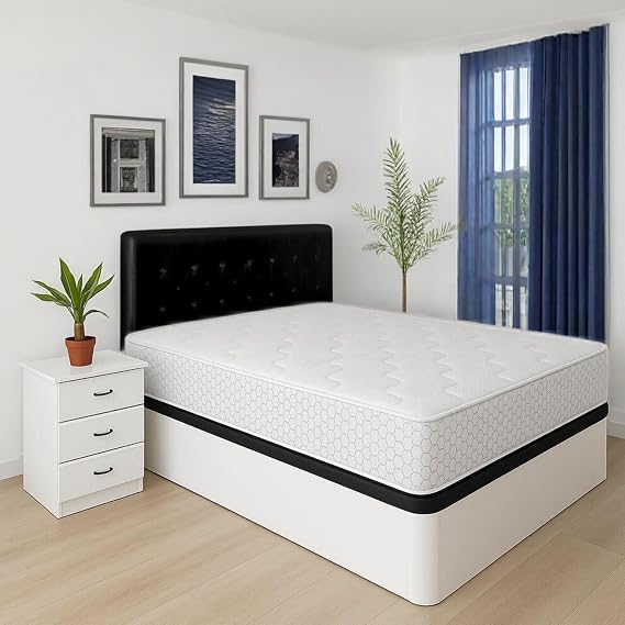 Memory Foam Mattress | Multilayer | Thickness 24 cm | Medium High Firmness | Back Pain | Double Sided | Breathable | Anti-Dust Mite (135 x 190 cm, 20 cm, Medium-High, Centimeters)
