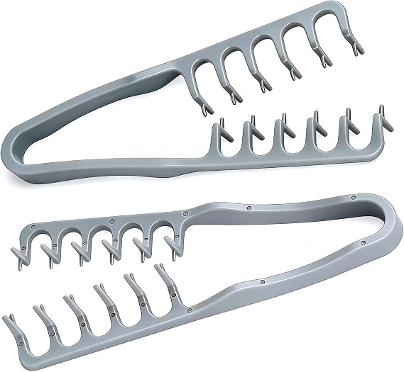 Texture Comb, 2PCS Volumizing Wide Tooth Styling Comb, Root Lift Tool for Curly Hair, Seam Cover Styling Comb for Bangs & Pony, Comb Hair Styling Hair Accessory for Men & Women (Grey)