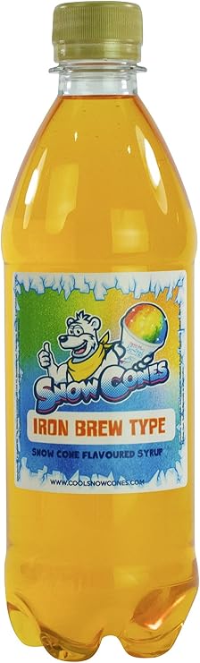 Slush | Snow Cone Syrup | Compatible with ALL Slush Puppy Machines | 500ml Bottles Pick Your Flavour (500ml, Iron Brew)
