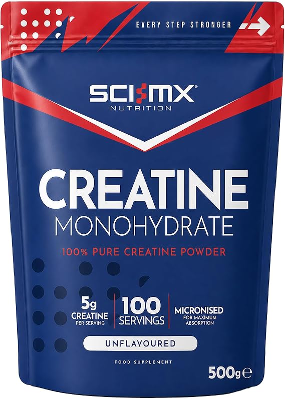 SCI-MX Creatine Monohydrate Powder 500g Ultra Pure Creatine • Unflavoured