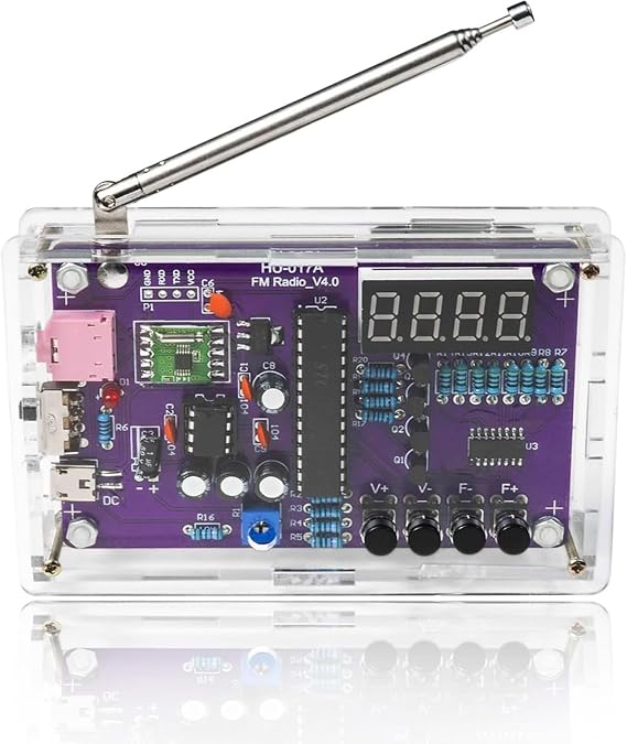DIY FM Radio Soldering Kit dual Power Electronic Project Beginners