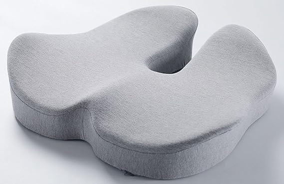 Everlasting Comfort Seat Cushion - Shaped for Office, Car & Travel - Supportive and breathable for optimal comfort during prolonged sitting(Size:48 * 40 * 10cm,Color:Light gray)