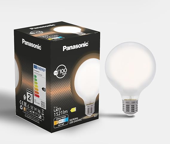 Panasonic Filament Ampul E27 11W 1521LM 2700K Milky [Enerji Sınıfı D]