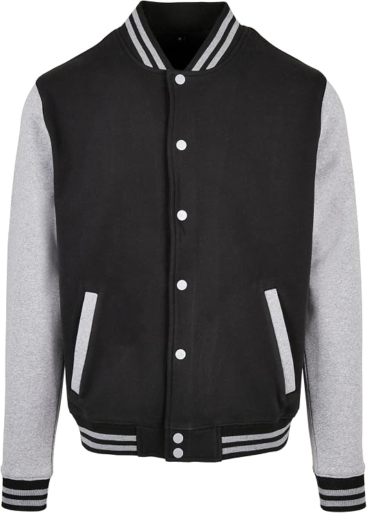 Build Your Brand Men's Basic College Jacket Jacket (pack of 1)
