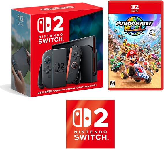 Nintendo Switch 2特典 Nintendo Switch 2 ロゴデザインステッカー 同梱 ＋ マリオカート ワールド -Switch2