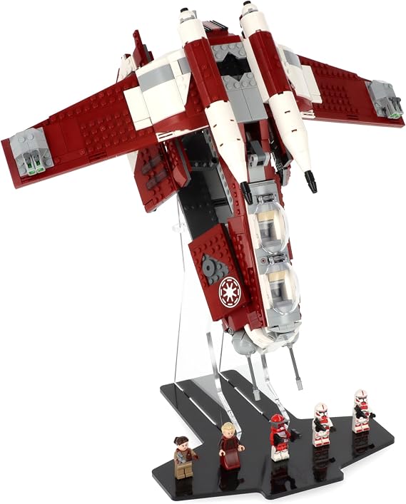 Plexico Display Stand compatible with Lego 75354 Coruscant Guard Gunship
