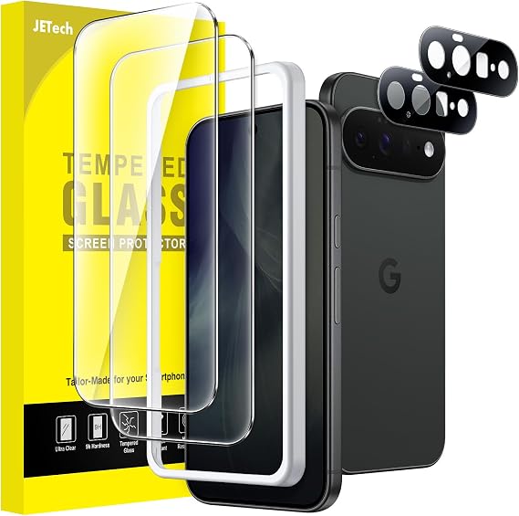 JETech Google Pixel 11 Screen Protector Camera Lens Film 2+2 Pack