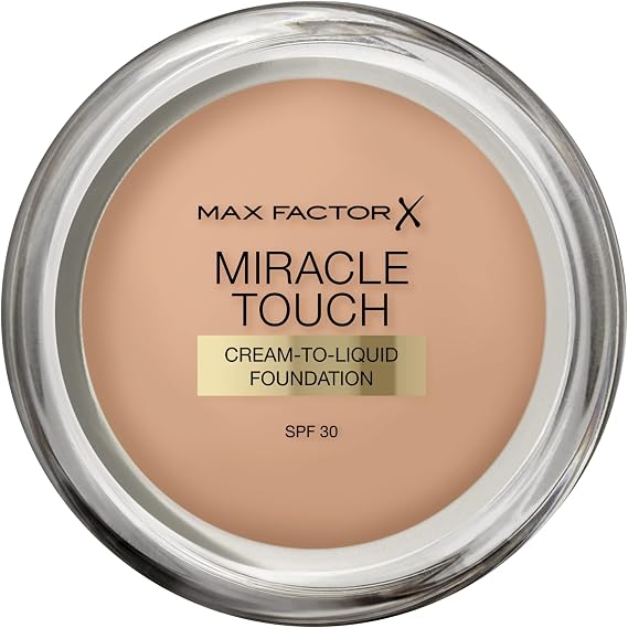 Max Factor Miracle Touch, Foundation, Tone: 75 Golden (Medium Skin) - 0.4 oz