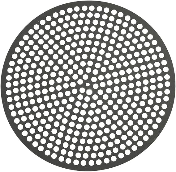 LloydPans Lloyd Pans 12 inch, Pre-Seasoned PSTK, Perforated Made in The U Pizza Quik Disk, Dark Gray