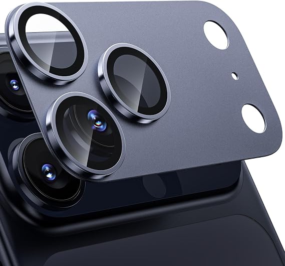 WSKEN for iPhone 17 Pro Max Camera Lens Protector Matte Metal Plate
