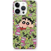Multitronic iPhone 15 Pro Uyumlu Crayon Shin-Chan Tasarım Baskılı Şeffaf Kılıf