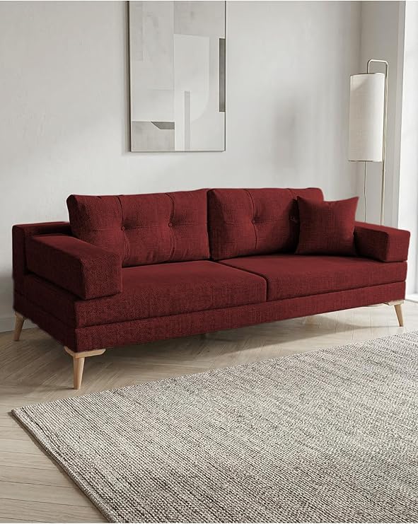 Zeri Modular Sofa & Sofa - Claret Red - 173