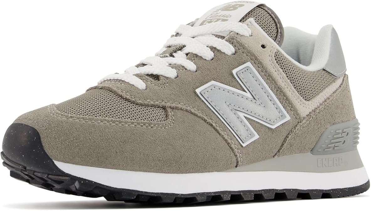 New Balance Women's 574 Core Sneaker, Grey/White, 5.5