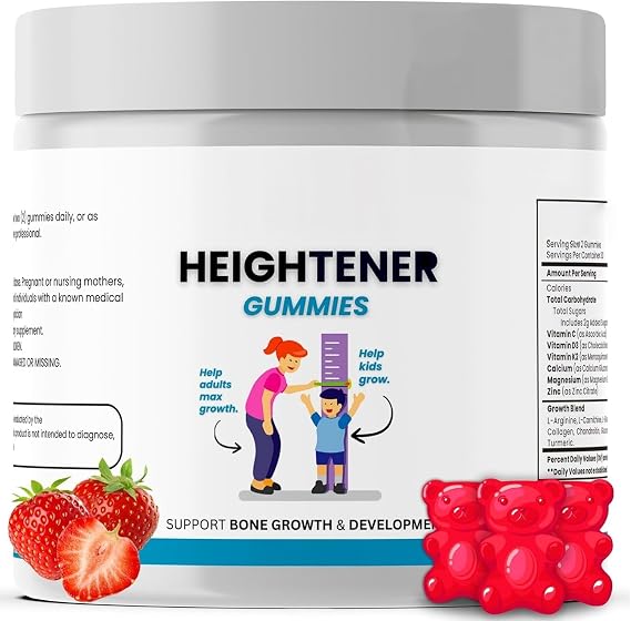 Height Boosting Gummies - Natural for Kids, Teens & Adults