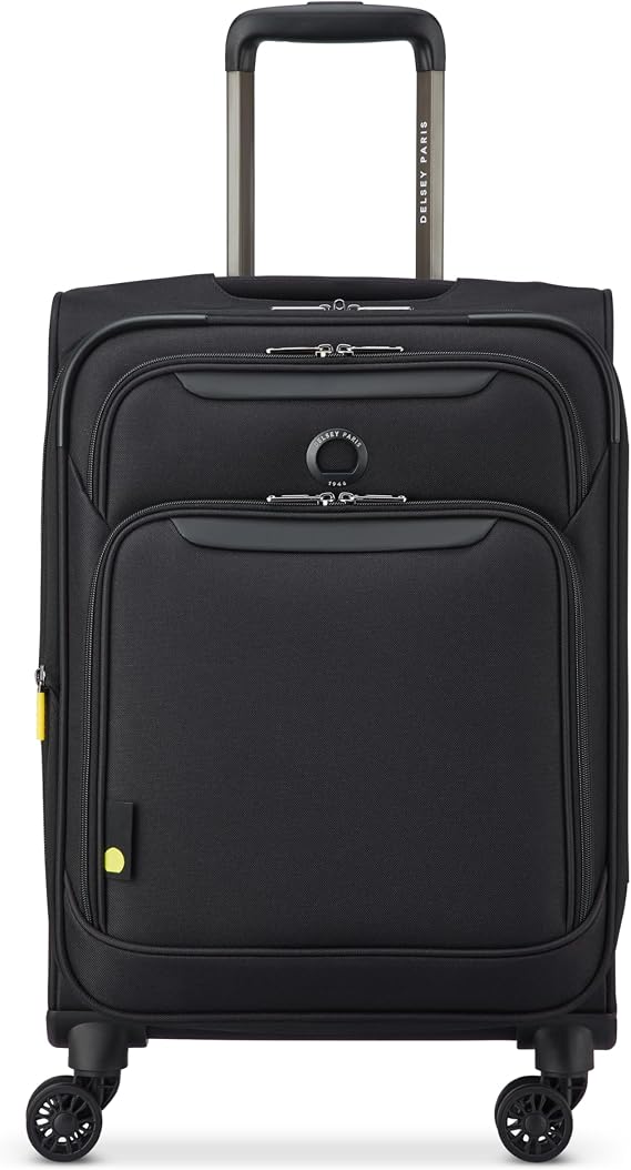 Delsey Paris Sky Max 2.0 Duffle Handbag, Black, Black Onyx, Carry-on 21 Inch, Sky Max Softside Expandable Luggage with Spinner Wheels