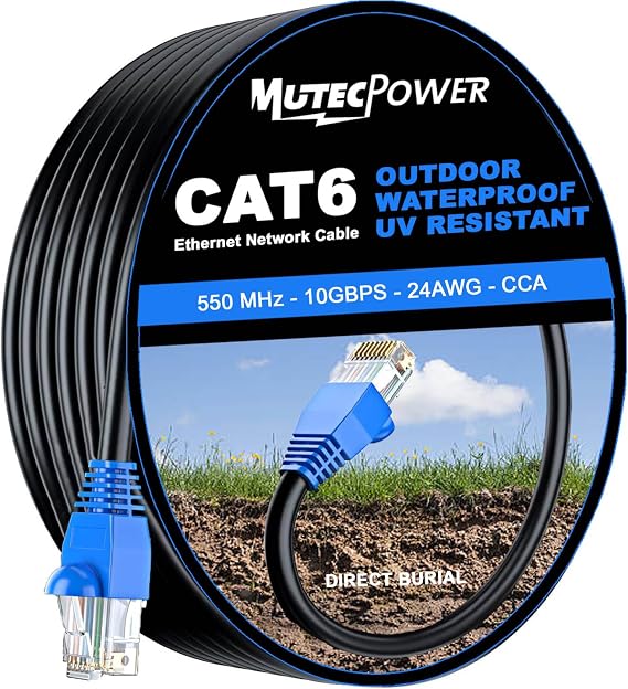 MutecPower Cat6 Outdoor Cables