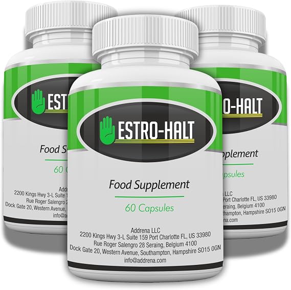 Estro-Halt 3 Pack - Advanced Estrogen Balance Support for Men & Women | Natural Indole-3-Carbinol & Broccoli Extract for Healthy Estrogen Metabolism -180 Capsules
