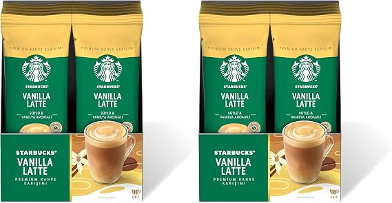 Starbucks Vanilla Latte Premium Kahve Karışımı, 10x21.5 g (2 paketi)